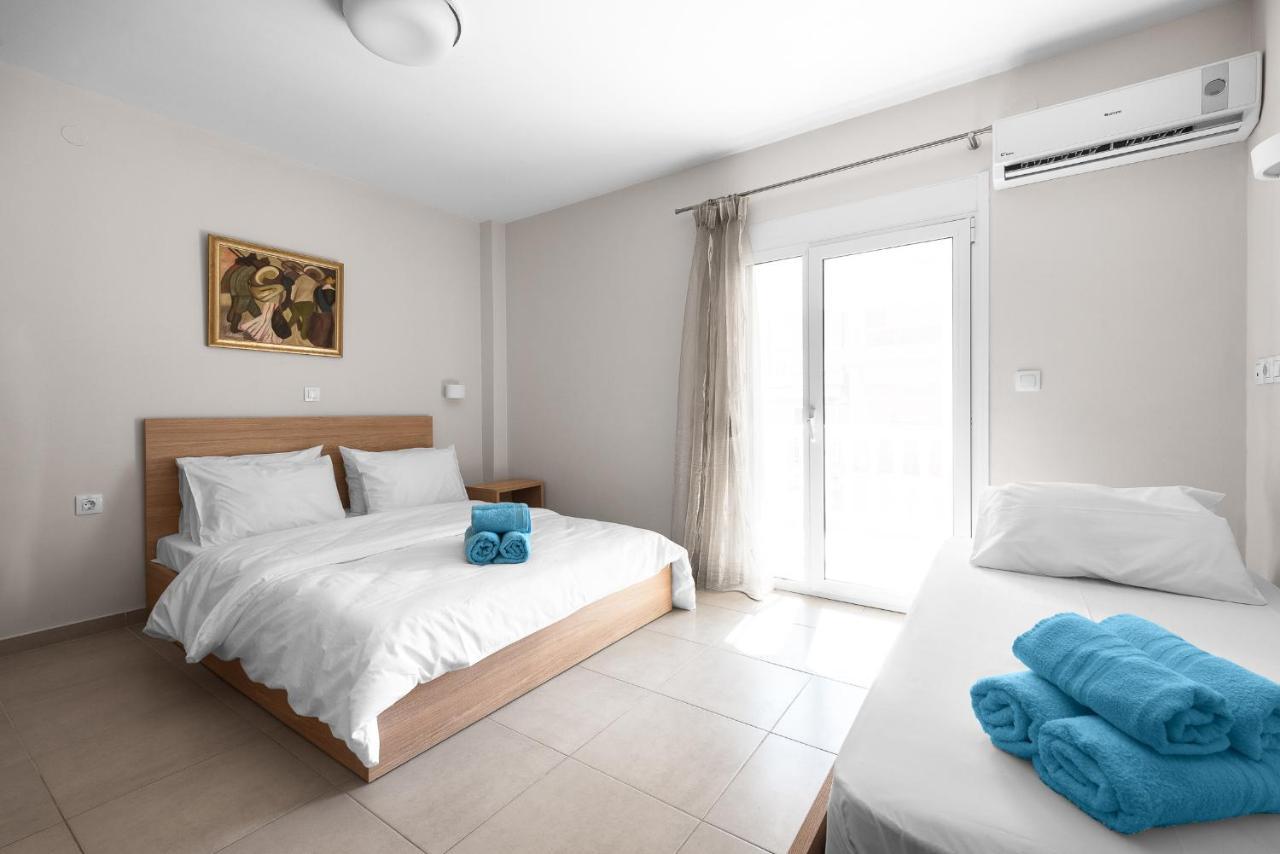 Appartamento Blue Flag, Nilie Hospitality Mgmt Olympiakí Aktí Esterno foto